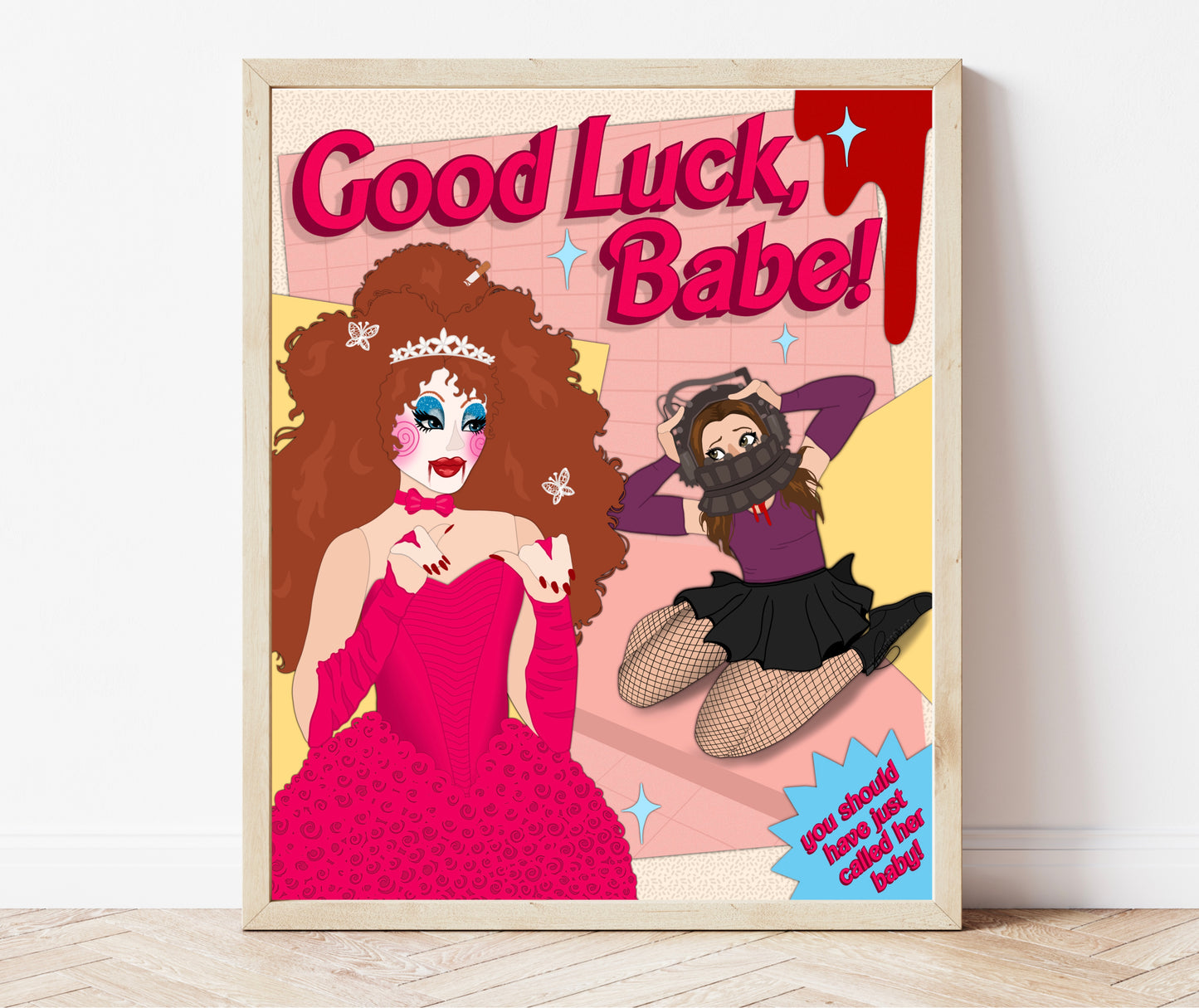 Good Luck Babe x Saw Art Print