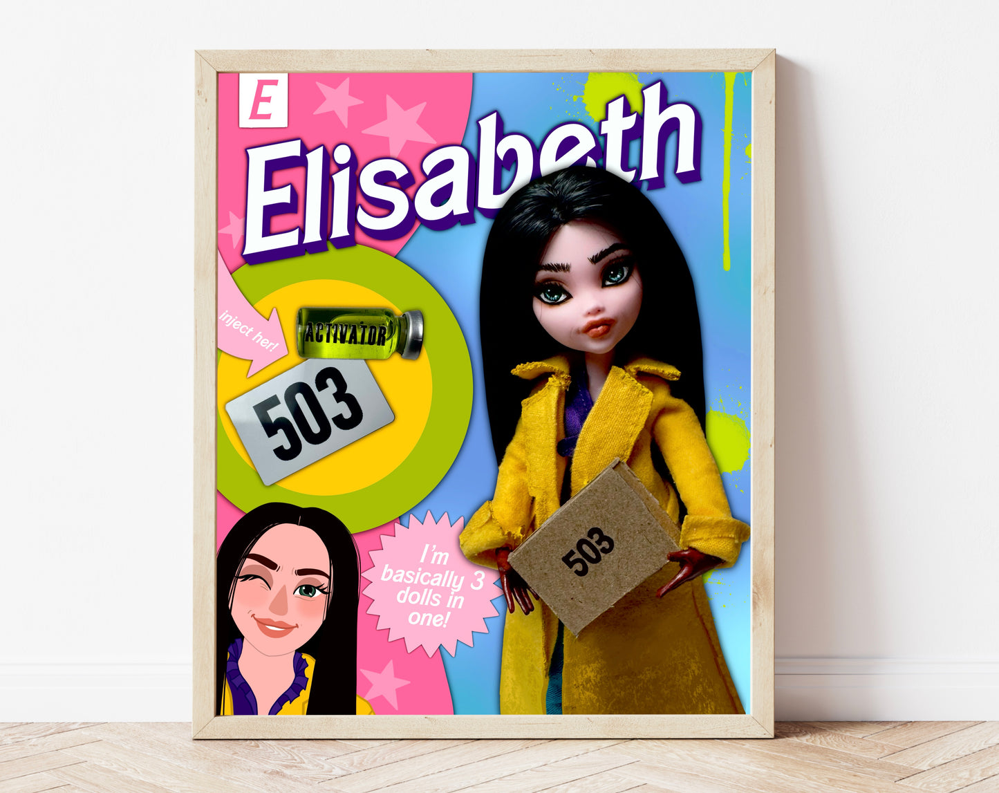Elisabeth Sparkle Doll Art Print