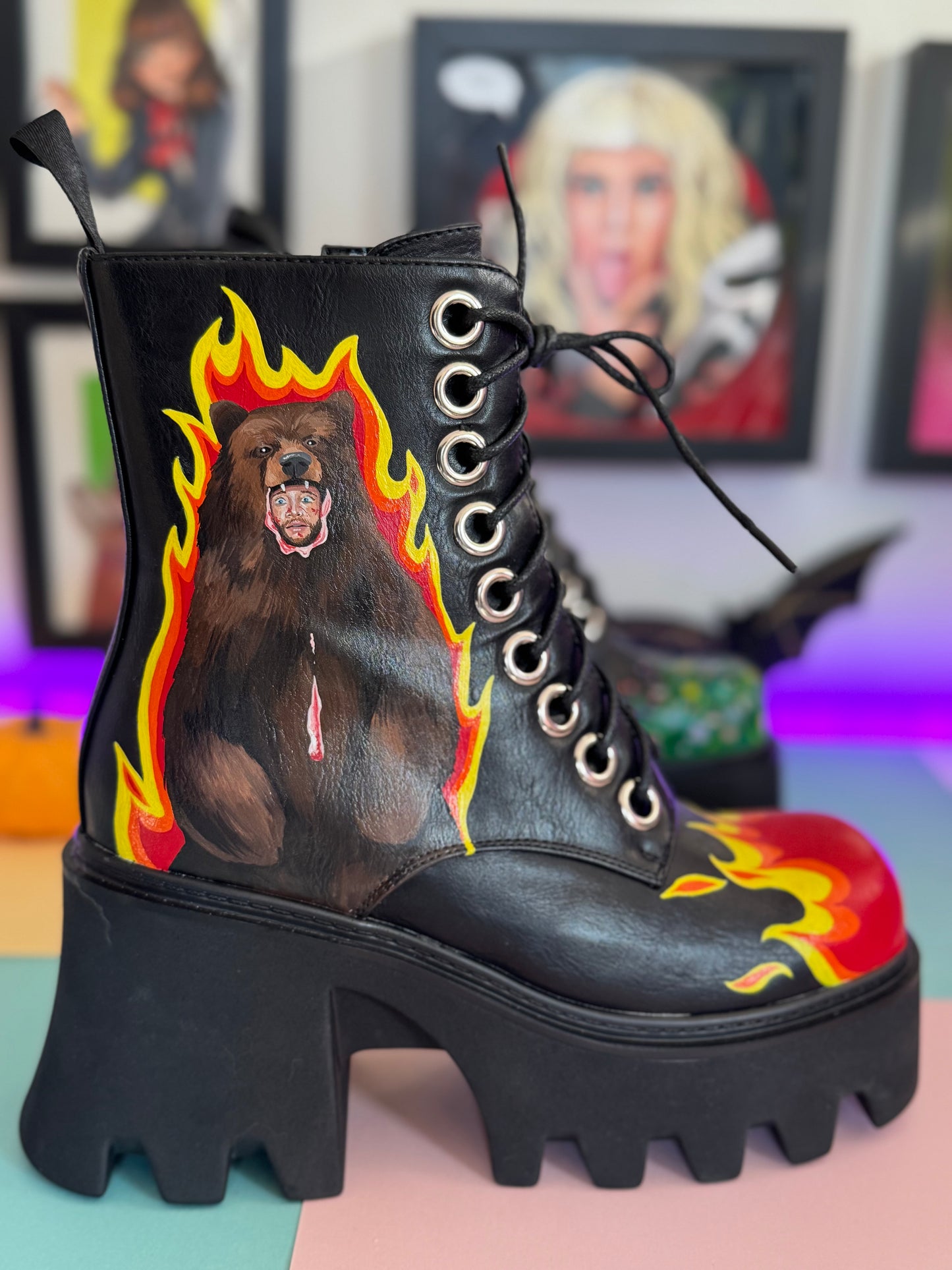 Hand Painted Midsommar Boots