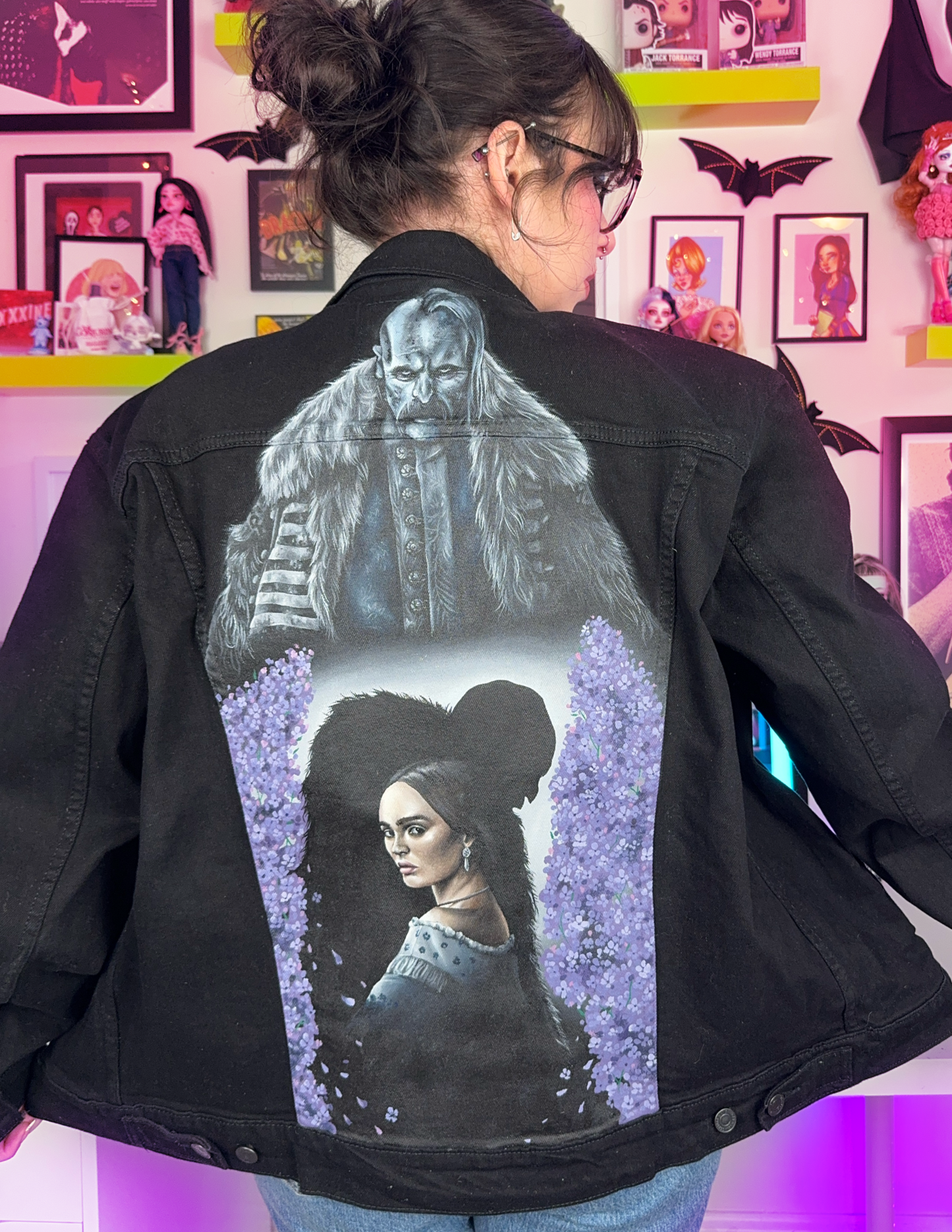 Nosferatu Hand Painted Denim Jacket