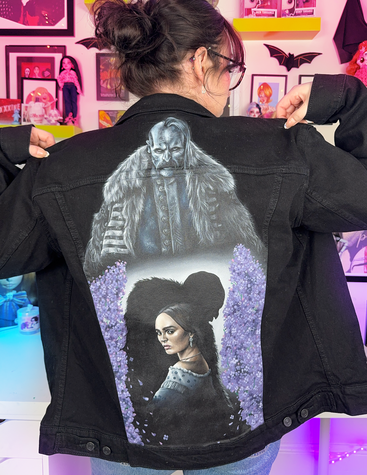 Nosferatu Hand Painted Denim Jacket