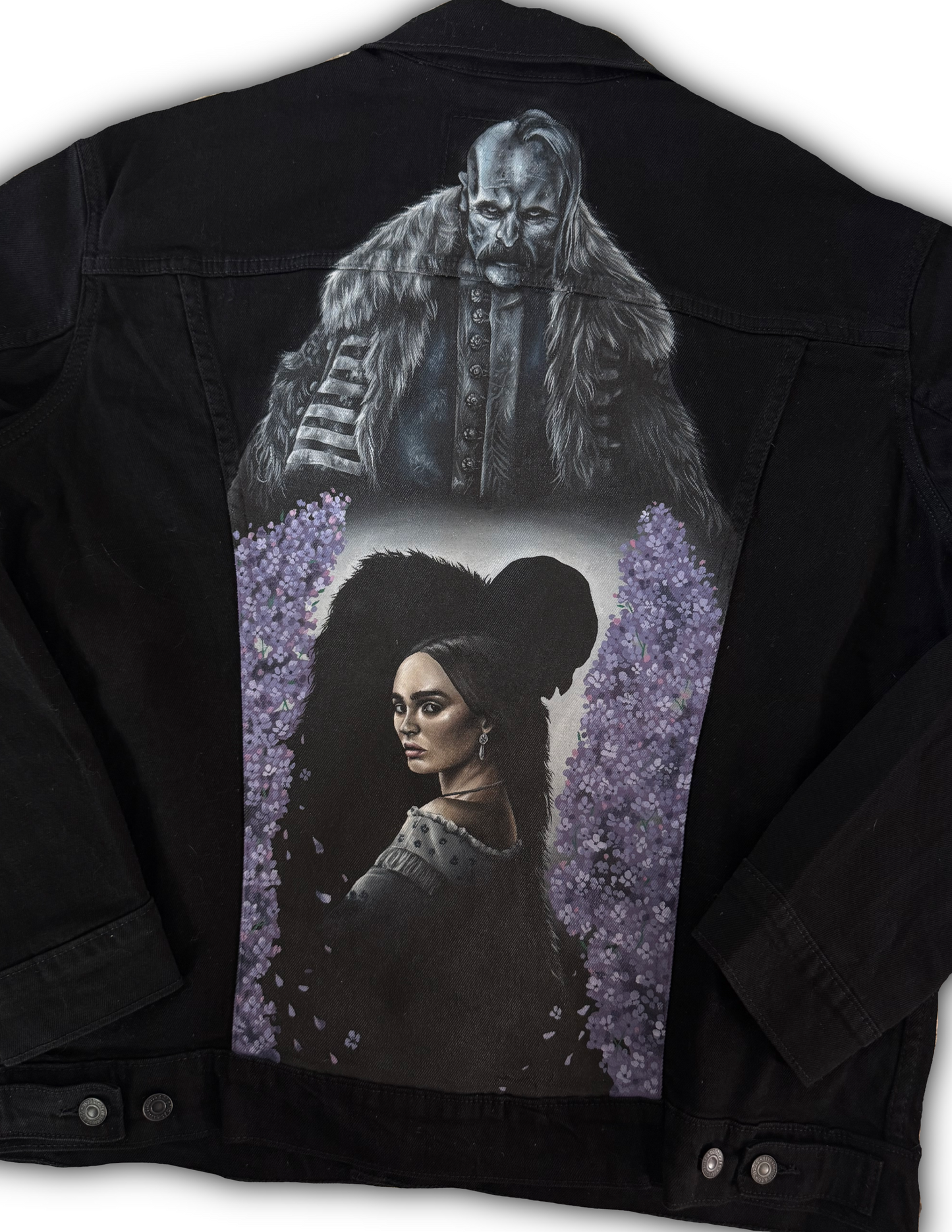 Nosferatu Hand Painted Denim Jacket