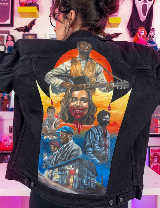 Sinners Hand Painted Denim Jacket