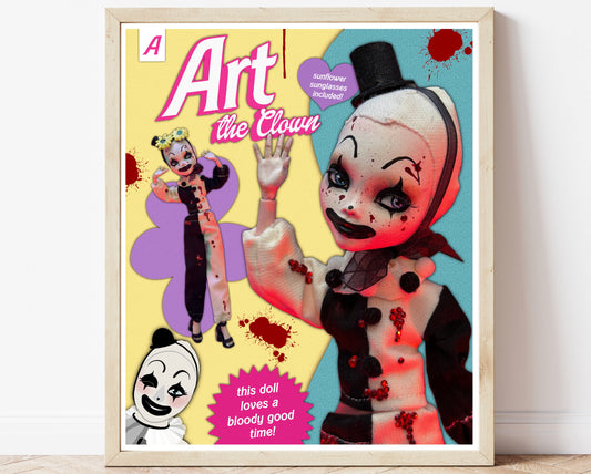 Art the Clown Doll Print