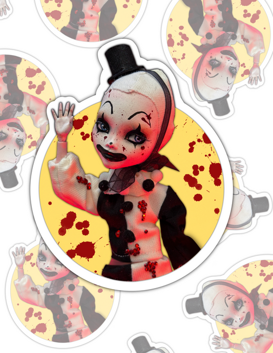 Art the Clown Doll Sticker